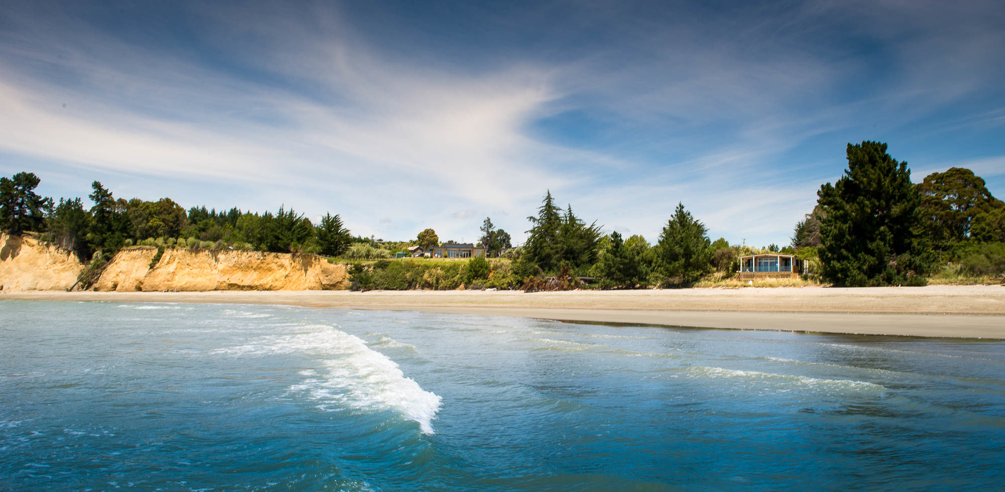Oceanview of the cliffs and the Beach Bach.